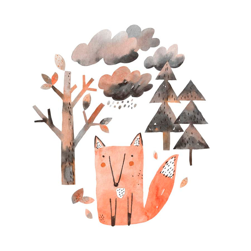 Mr Fox Canvas Wall Art