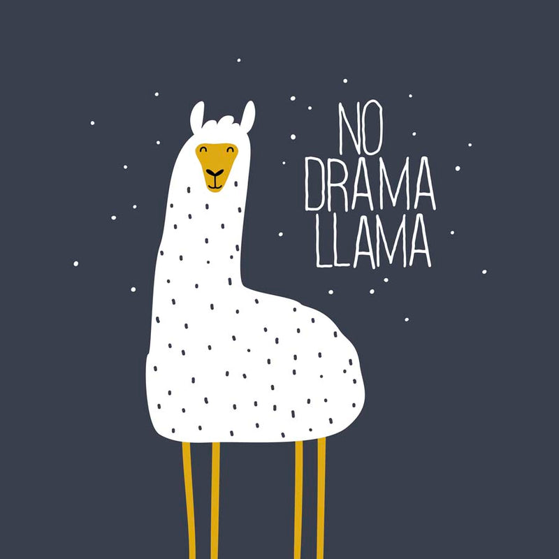 No Drama Lama Canvas Wall Art