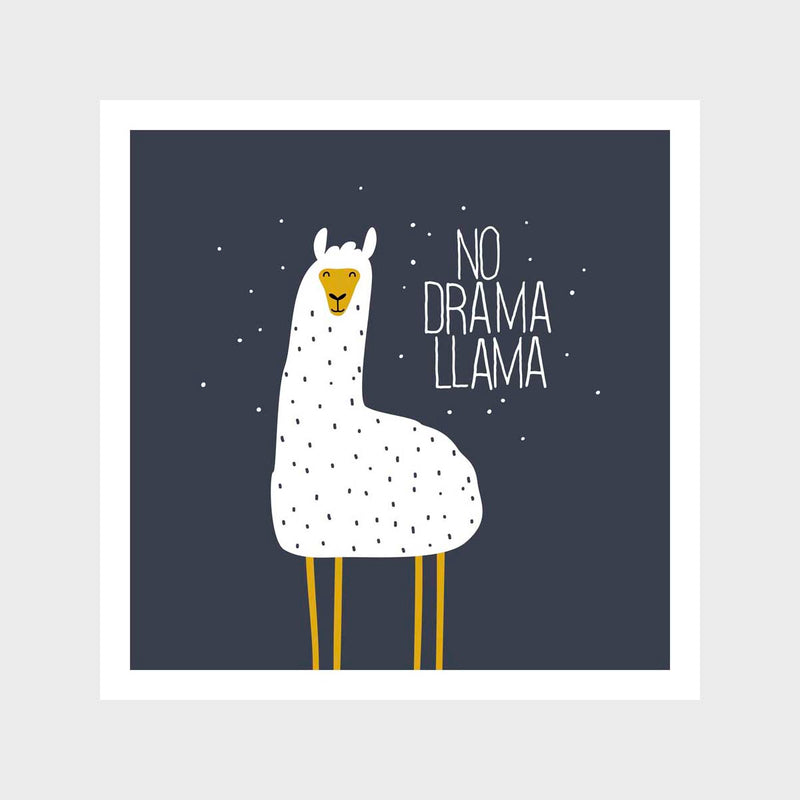 No Drama Lama Art Print