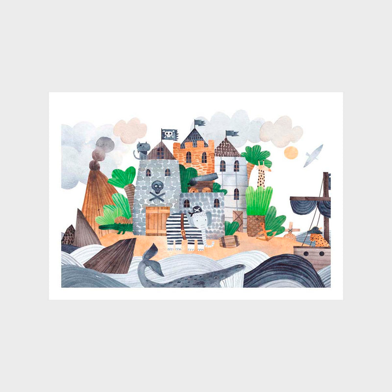 Pirate Island 2 Art Print