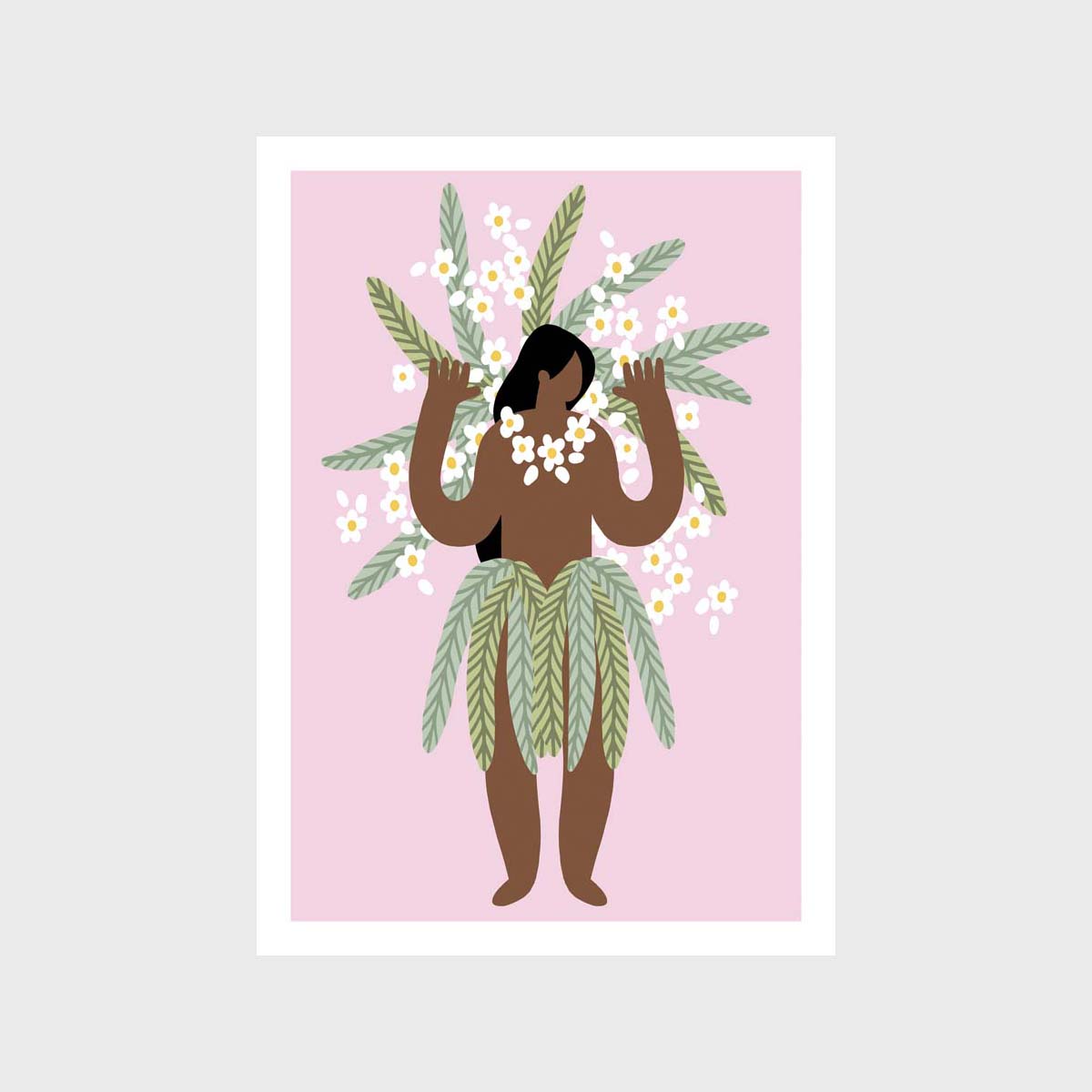 Hula Girl Art Print