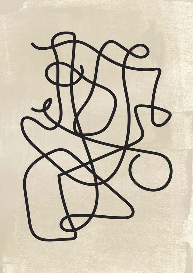 Squiggle 4 Canvas Wall Art