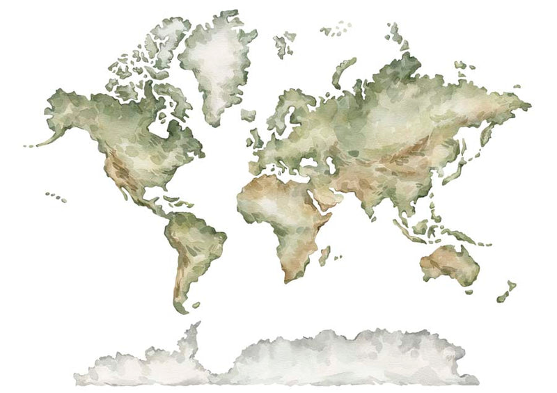 World Map Canvas Wall Art