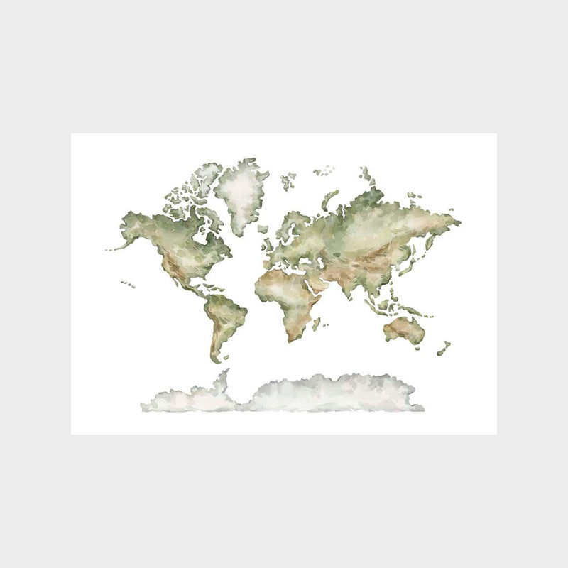 World Map Art Print