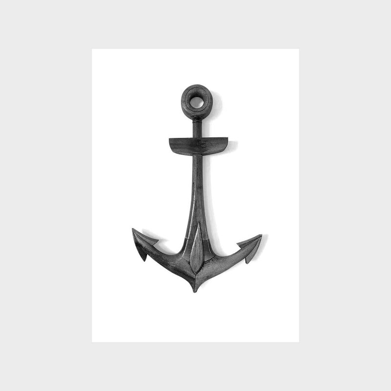 Anchored BW Art Print