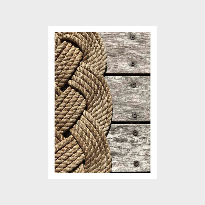 Coastal Rope Art Print