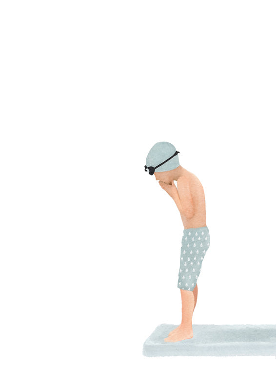 Boy Diving