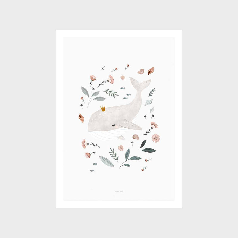 Baby Whale Art Print