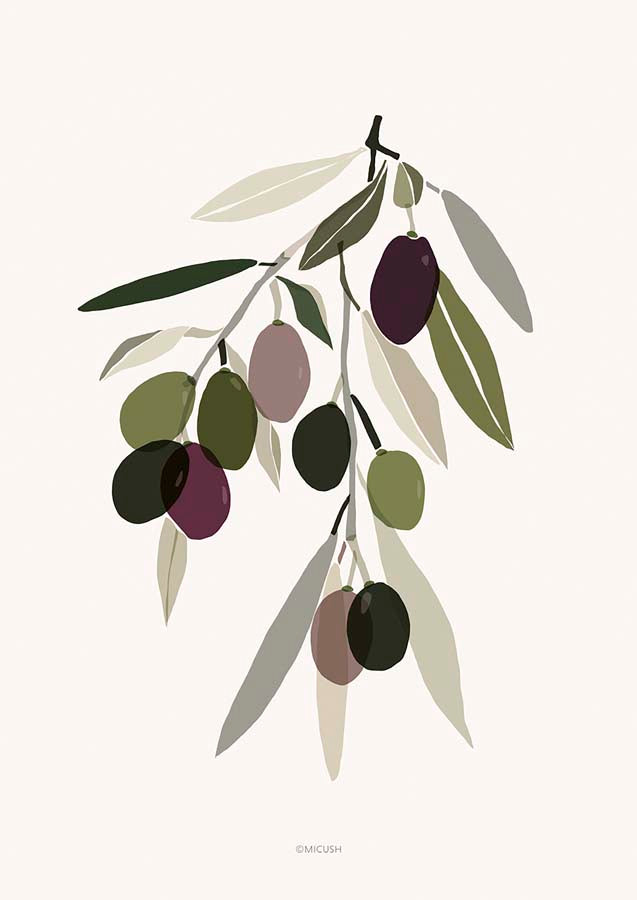 Harvest Olive Canvas Wall Art