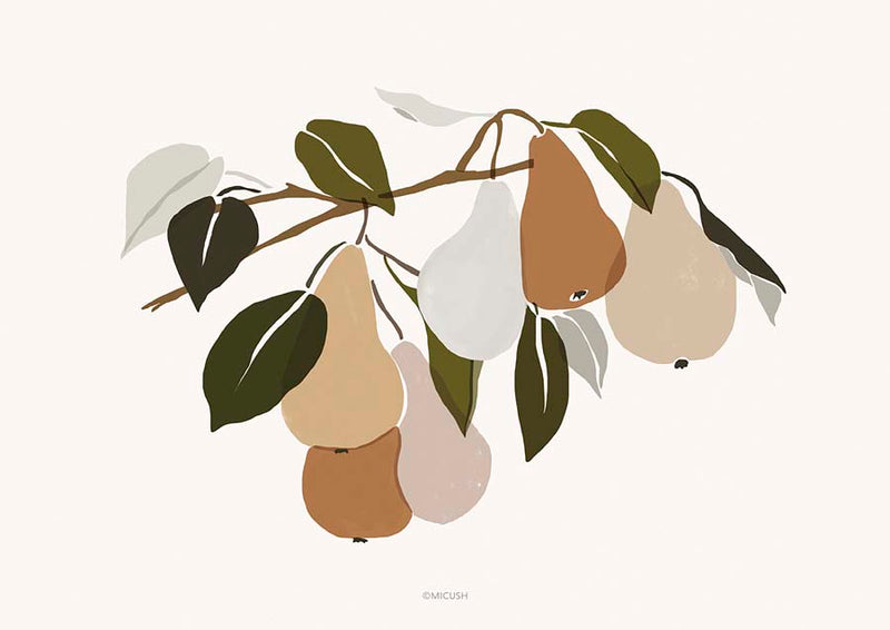 Harvest Pear Canvas Wall Art