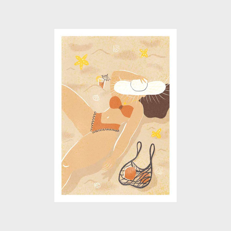 Beach Day Art Print