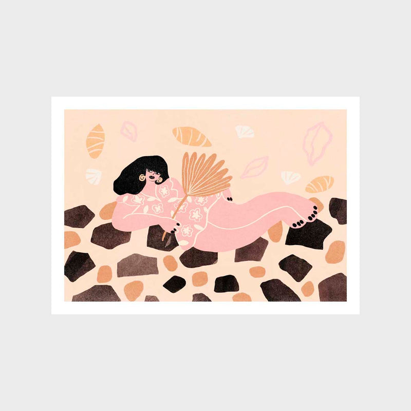 Croissants and Seashells Art Print