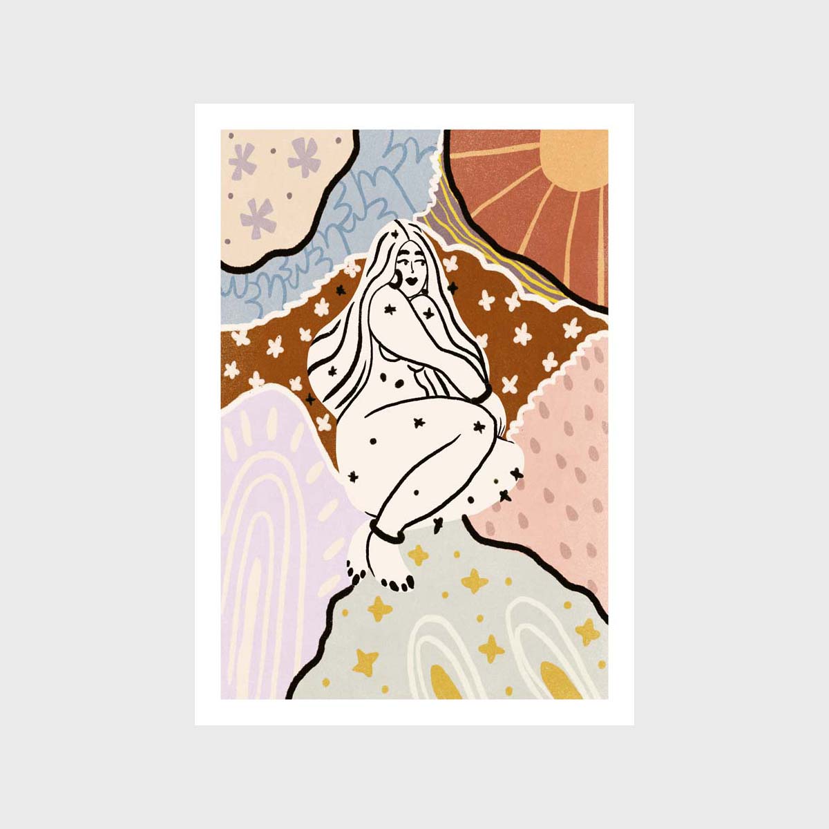 Funky Lady 2 Art Print