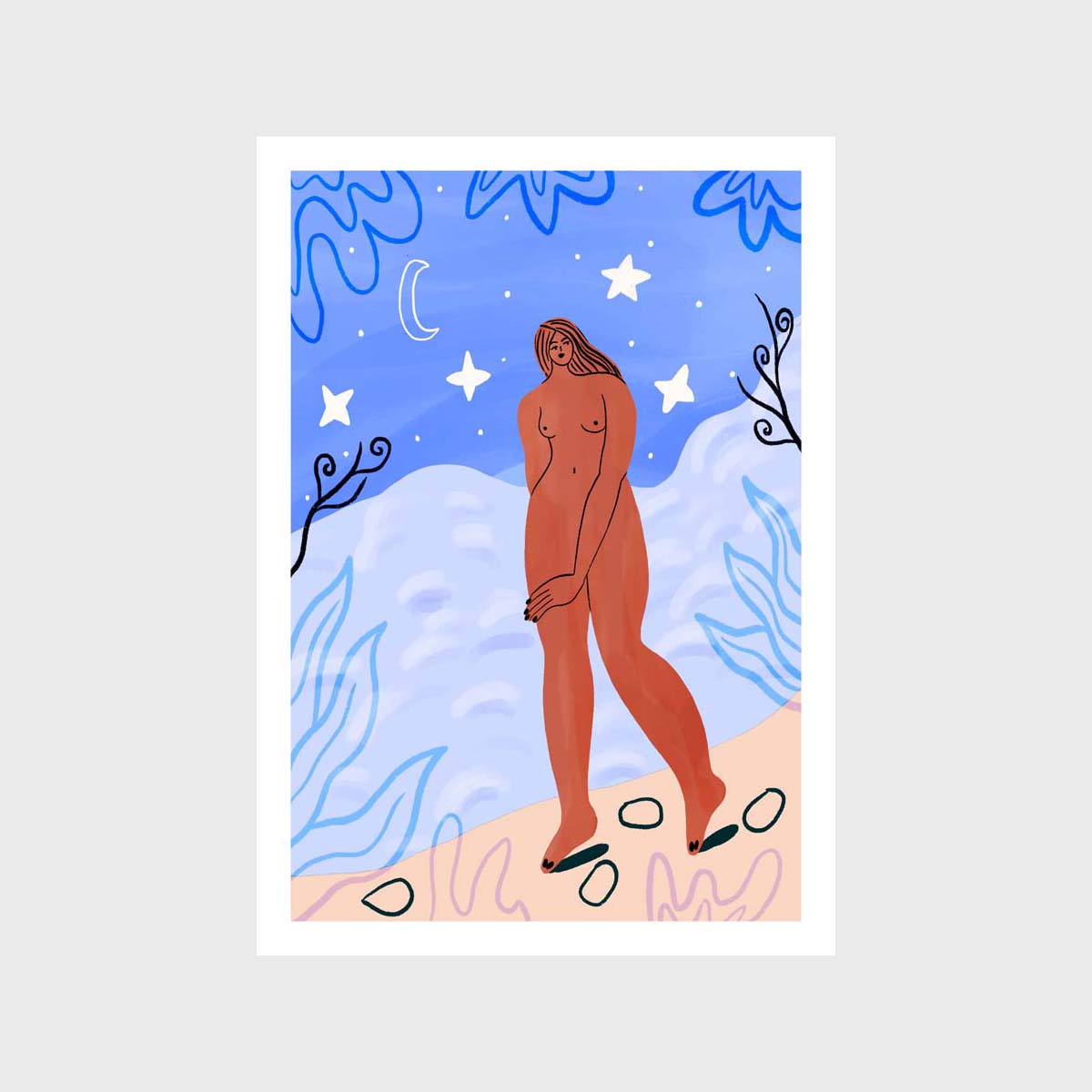 Private Beach Art Print