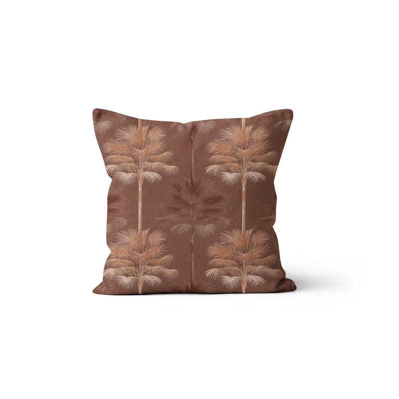 Fan Palm Orange Cushion