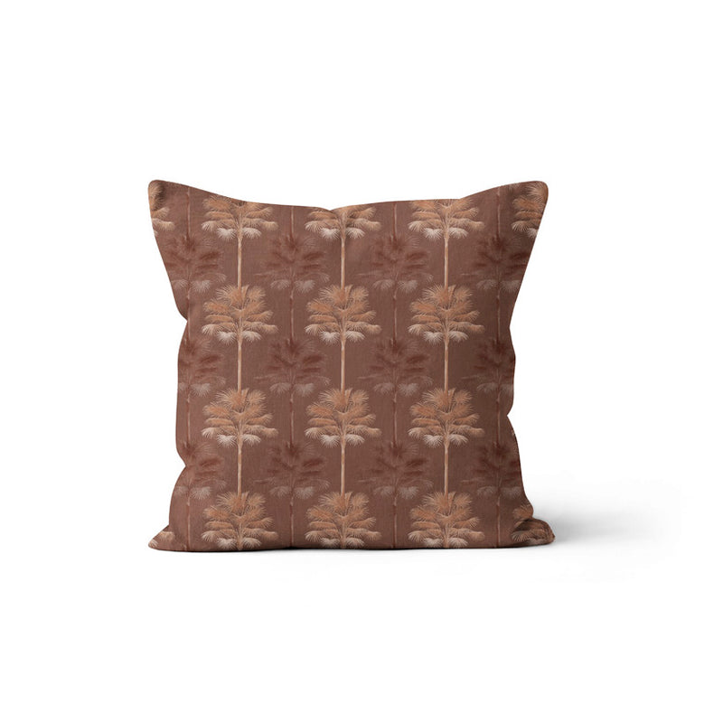 Fan Palm Orange Cushion