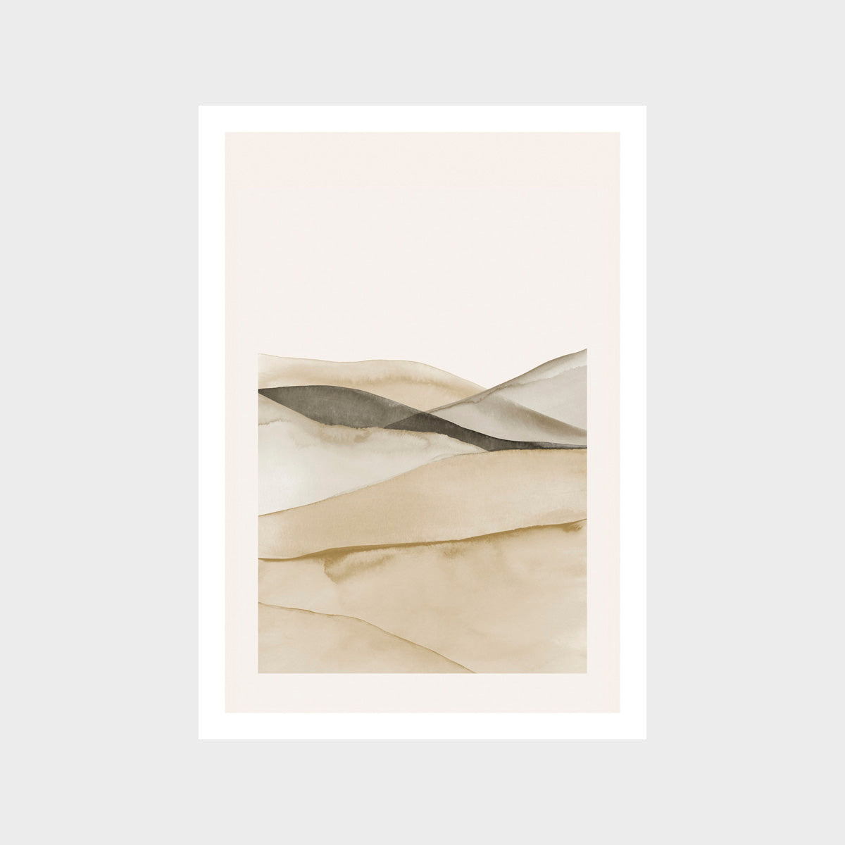 Watercolour Abstract Landscape 1 Art Print