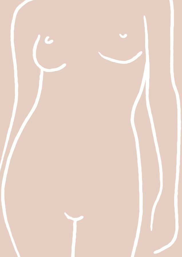 Figure Blush 4 Canvas Wall Art