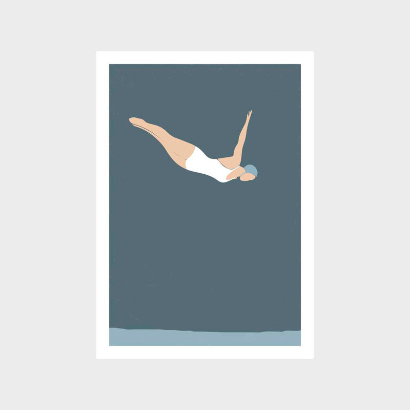 Female Diver 2A Art Print