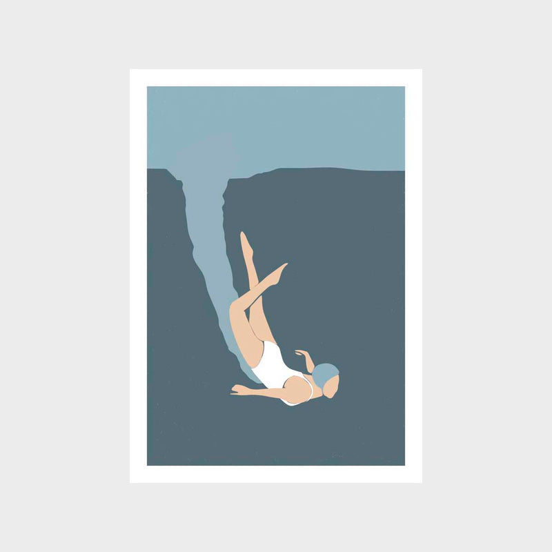 Female Diver 3A Art Print