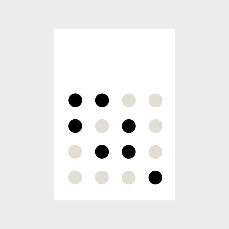 Minimal Lines Dots Art Print