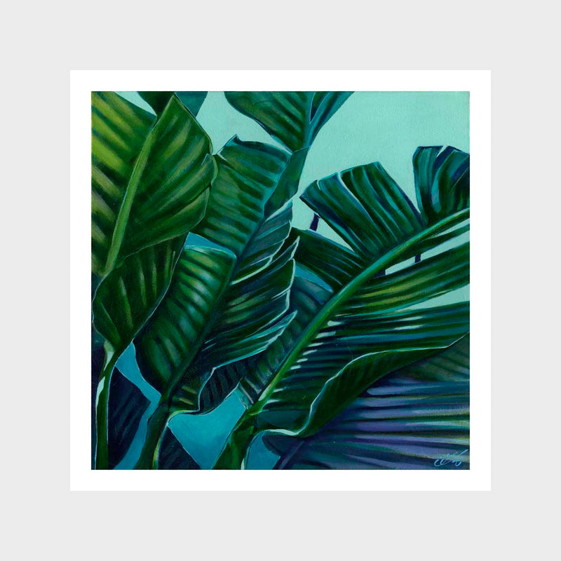 Banana Leaf Bliss Art Print