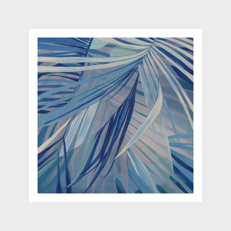 Blue Palms 2 Art Print