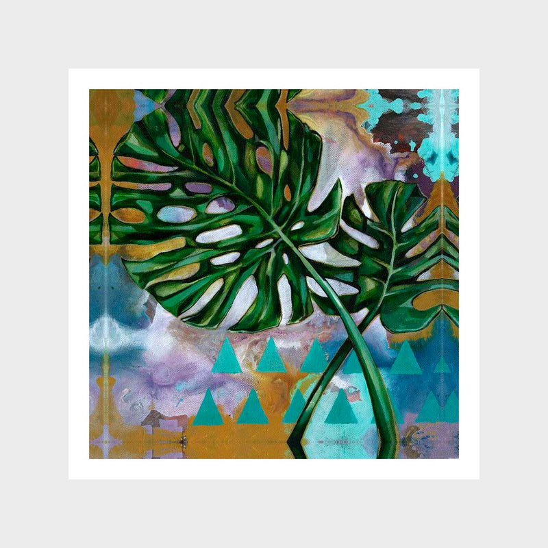 Monstera Daze Art Print