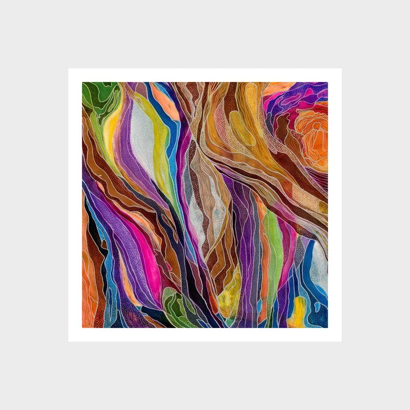 Rainbow Forest Left Art Print