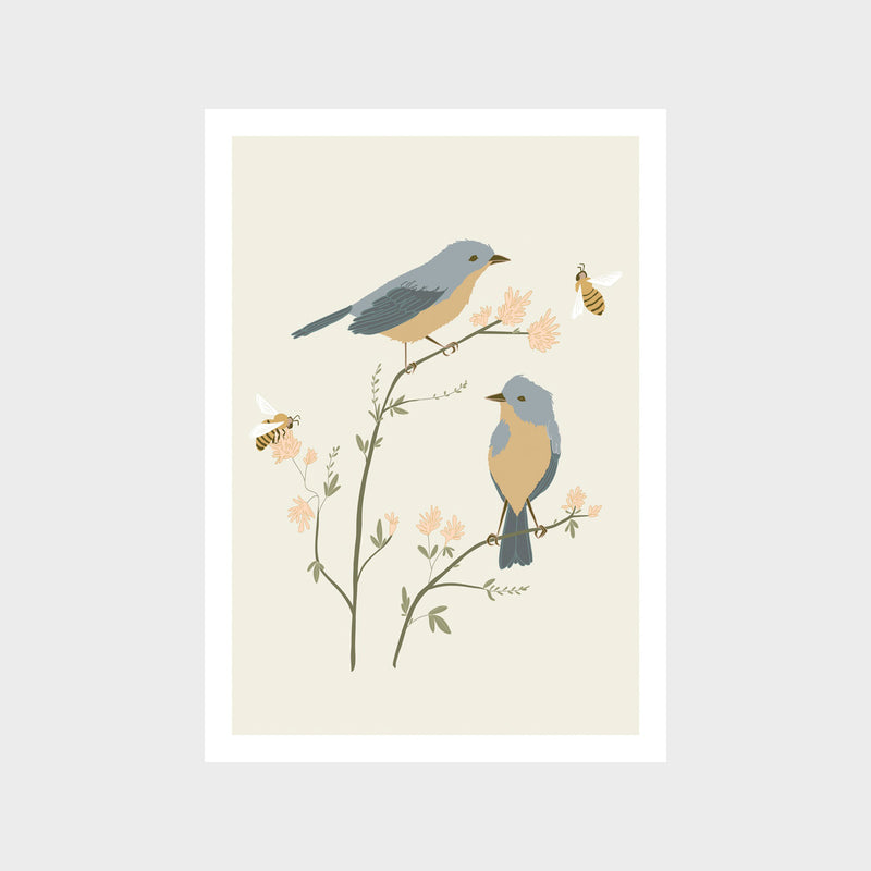 Birds and Bees Art Print