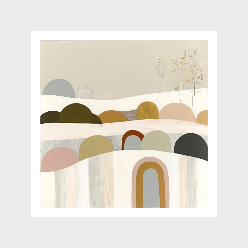 Abstract Hillside Art Print