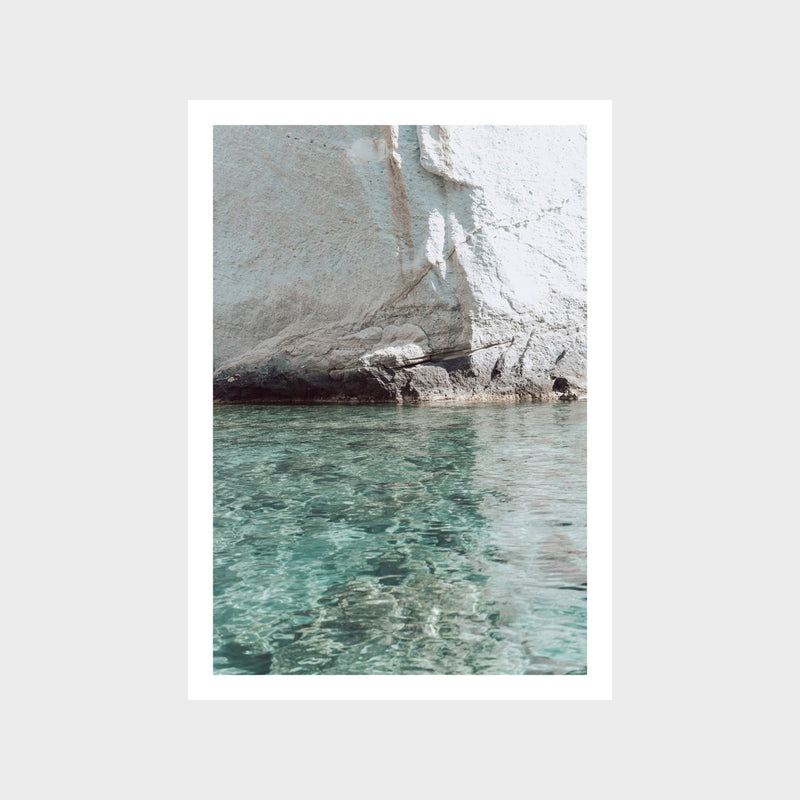 Aqua Reflections Milos Art Print