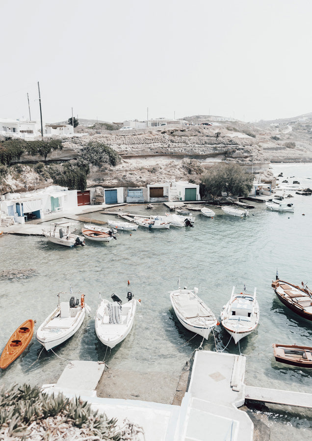 Coastal Harmony Milos Canvas Wall Art