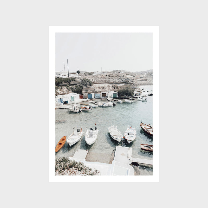 Coastal Harmony Milos Art Print