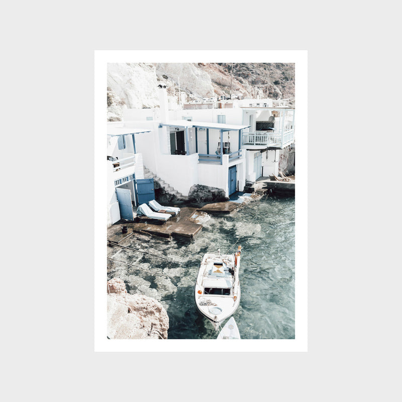 Fishermans Paradise Milos Art Print