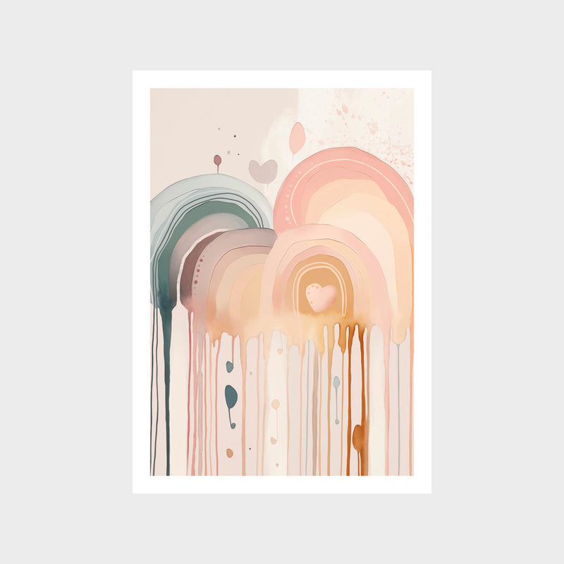 Rainbow Drizzle 2 Art Print