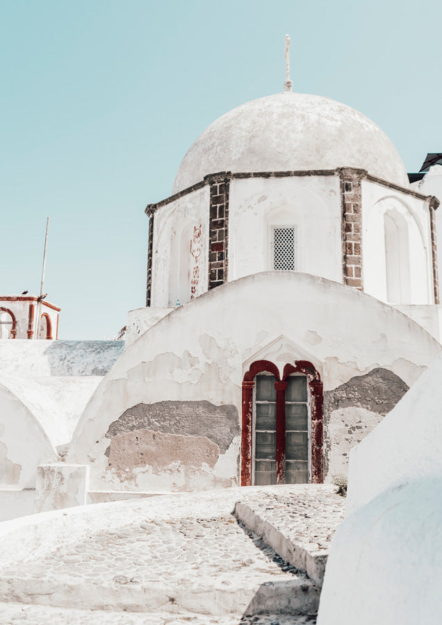 Santorini Charm 1 Canvas Wall Art