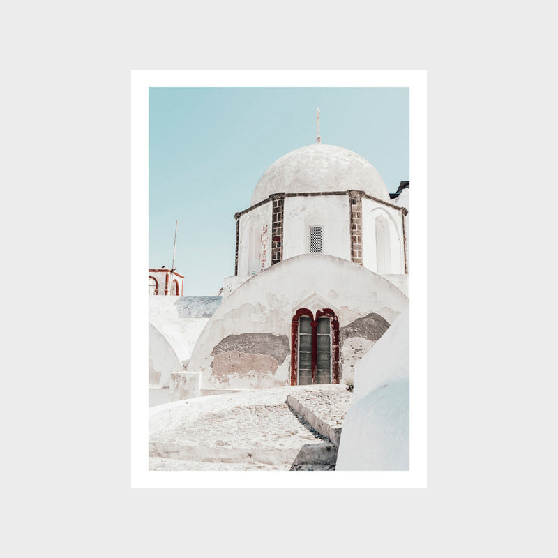 Santorini Charm 1 Art Print