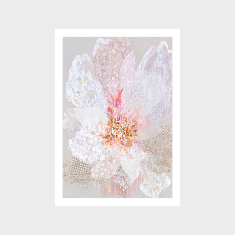 Pink Vintage Garden Art Print