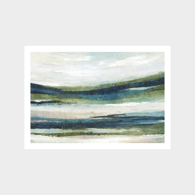 Coastline Abstract 2 Art Print