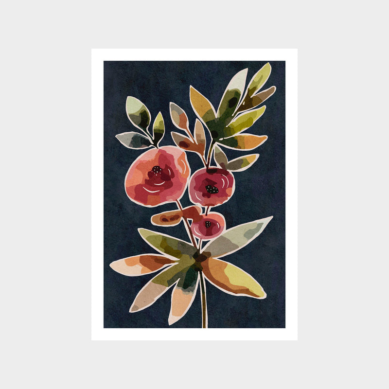 Vintage Floral 1 Art Print