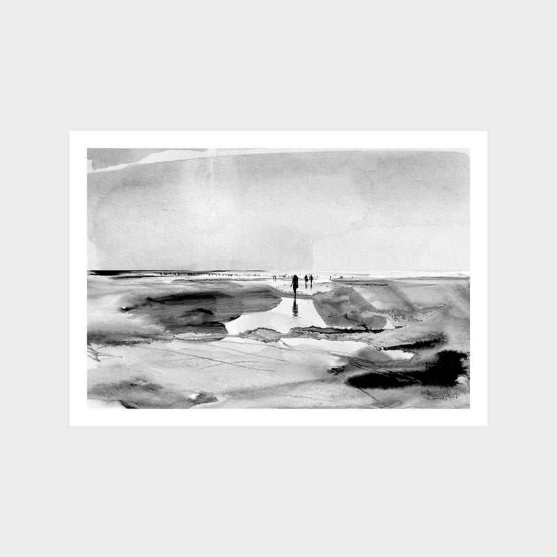 Beach Walk Art Print