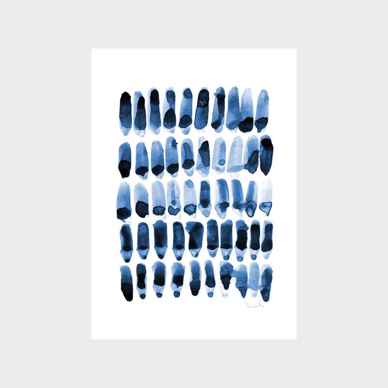 Blue Set 2 Art Print