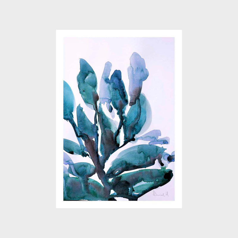 Blue Plant Art Print