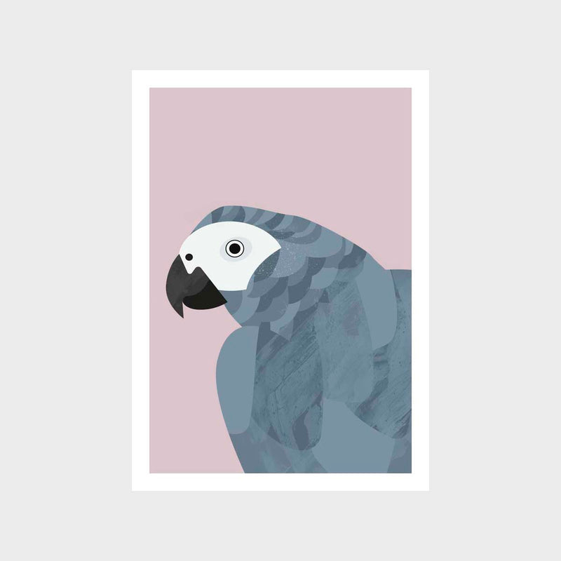 Grey Bird Art Print