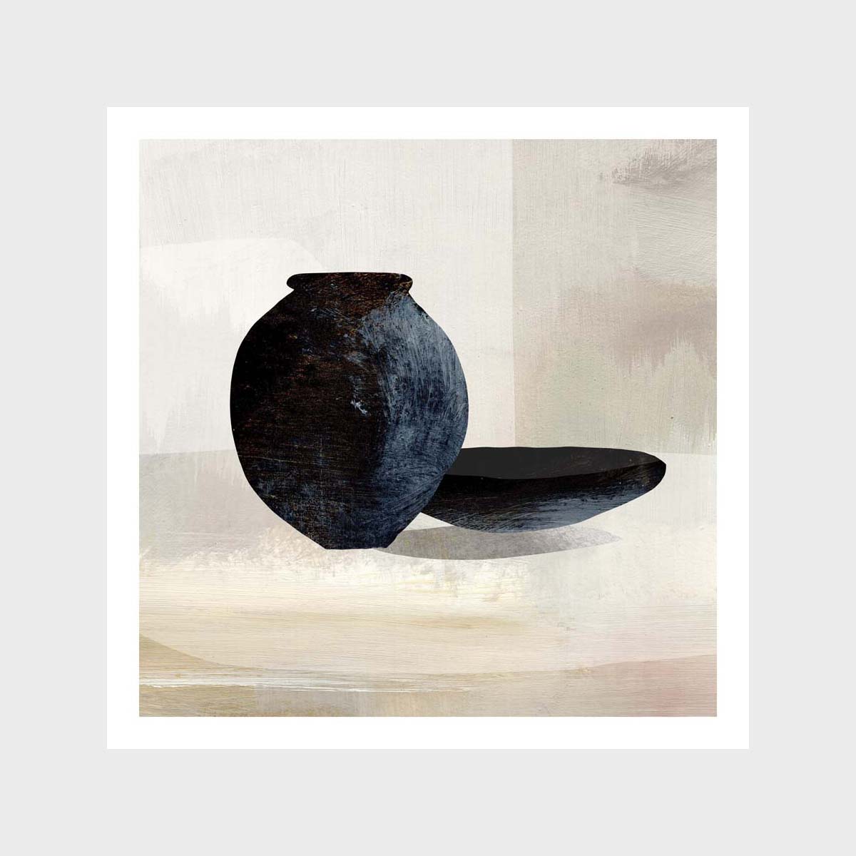 Vase and Plate Art Print