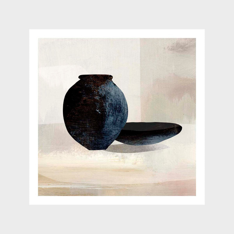 Vase and Plate Art Print