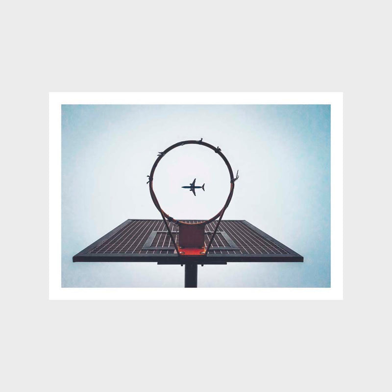 Basketball and Planes Art Print