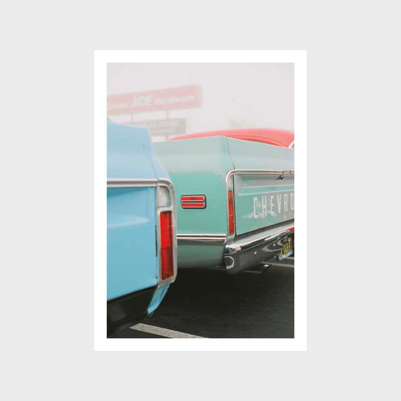 Green Chevy Art Print