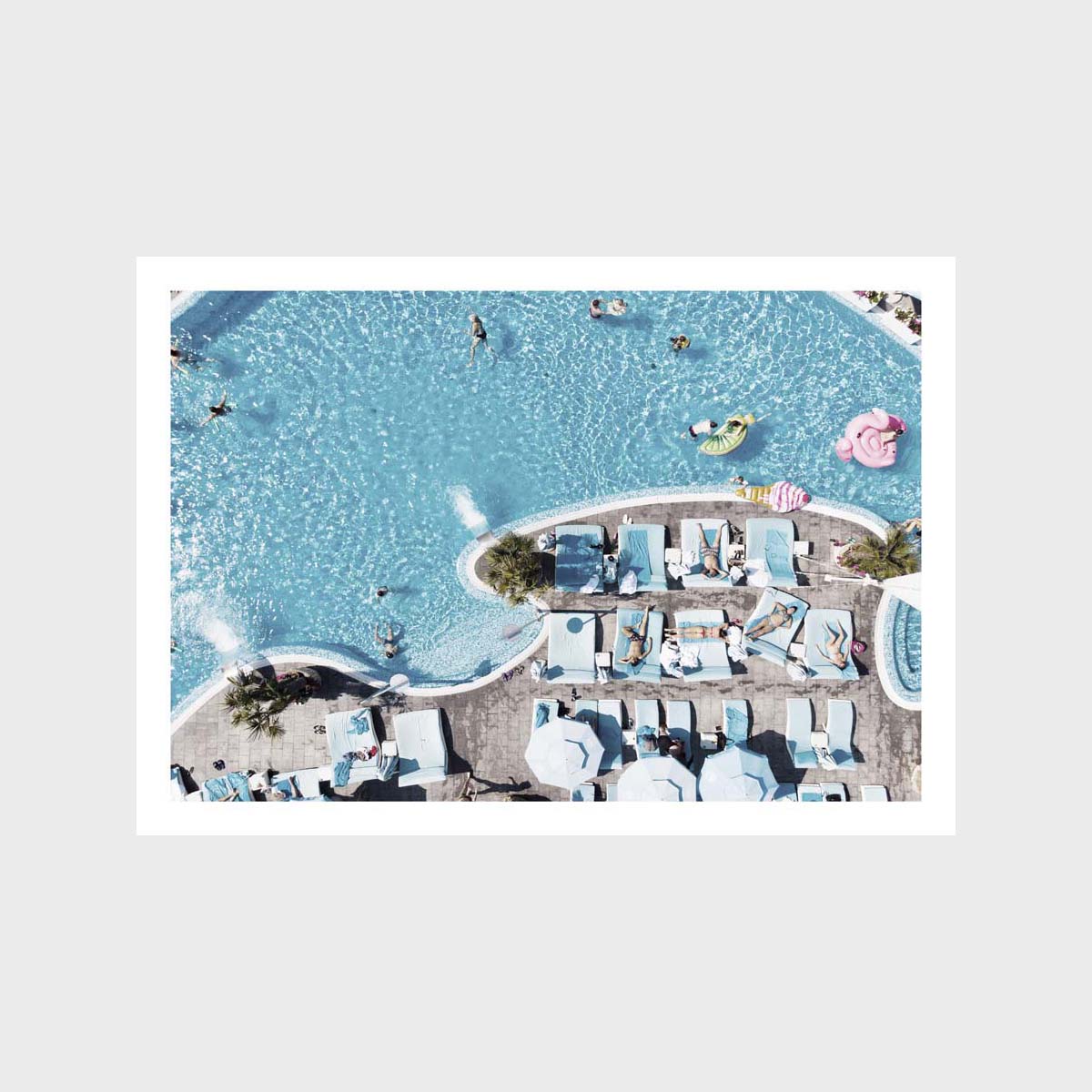 Poolside Sun Art Print